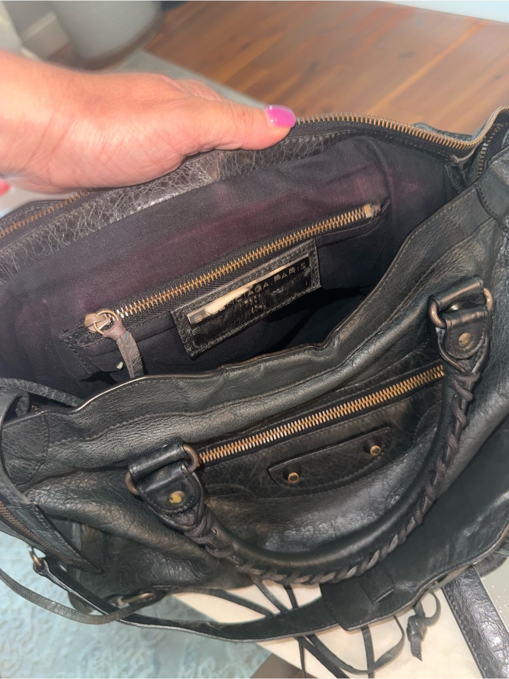Balenciaga Classic City Medium Dark Green Leather Bag + Mirror & Dust Bag - Picture 14 of 14